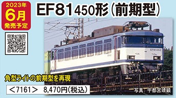 鉄道模型 :: TOMIX（トミックス）_7161_EF81-450形(前期型)_N