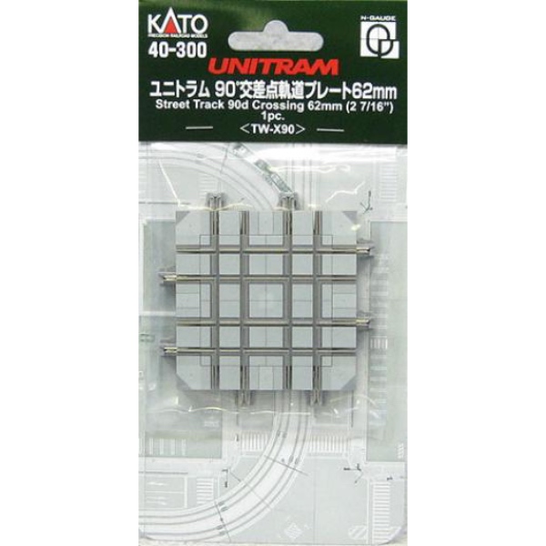 鉄道模型 :: レール・制御機器関連 :: レール :: KATO（カトー）_40-300_ユニトラム 交差点軌道 62MM_N