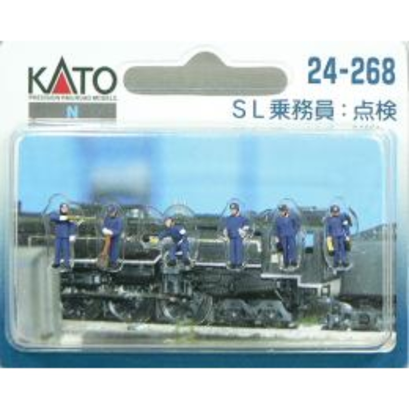 N KATO 人形 フィギュア 24-267 SL乗務員:乗務 24-268 SL乗務員:点検 24-269 構内掛:入替 24-271 運転士/車掌（ 冬服・ダークブルー） - 鉄道模型