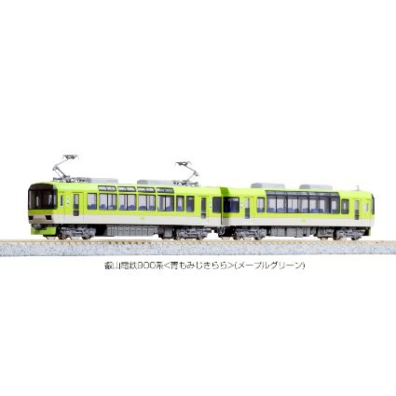 鉄道模型 :: Nゲージ車両 :: 電車 :: KATO（カトー）_10-1528_叡山電鉄900系(青もみじきらら)メイプルグリーン特企品_N