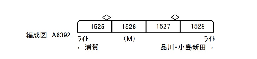 鉄道模型 :: MICRO ACE（マイクロエース）_A6392_京急1500形 1525F 4両